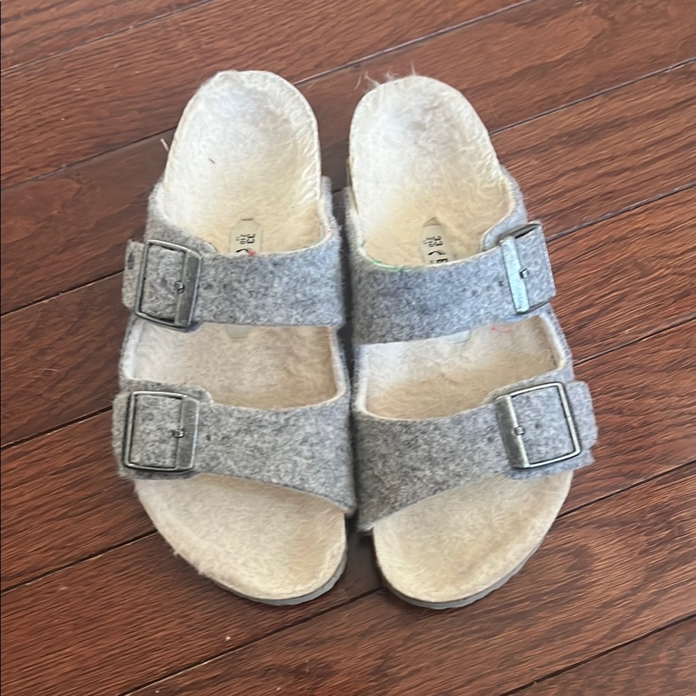 Gray Kids Sandals